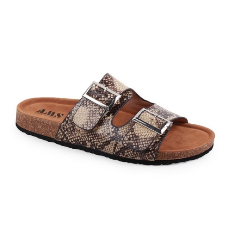 AMS American Metal Brown Snake Cutout Lion-2 Sandals Brown Snake Women’s 5.5
